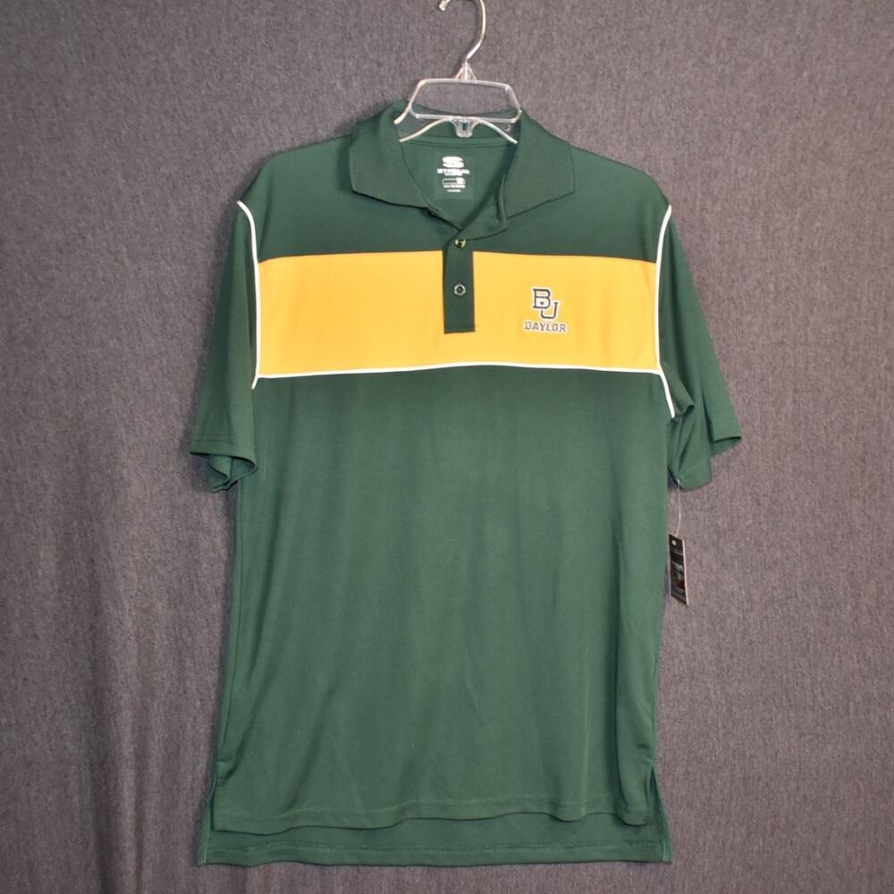 NEW Stadium Athletics Men's Medium Baylor University BU Polo Shirt NWT